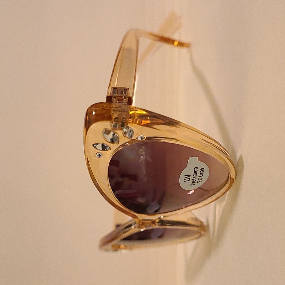 Cat Eye Rhinestone Sunglasses - Picture 3 of 5